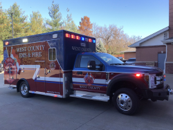 west county ems & fire emergency vehicle