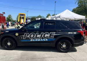 burbank, il police car