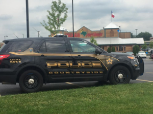 countryside, il police car