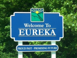 welcome to eureka, mo sign