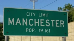 manchester, mo city limit sign