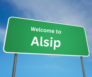 welcome to alsip, il sign