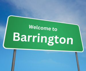 welcome to barrington, il sign