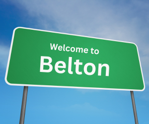 welcome to belton, mo sign