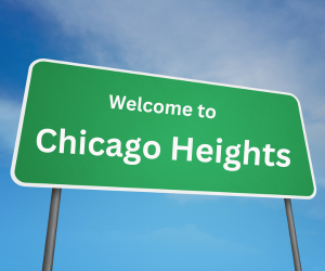 welcome to chicago heights, il sign