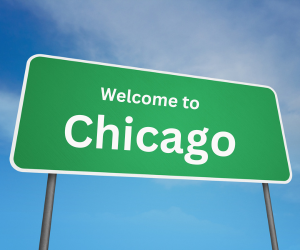 welcome to chicago, il sign