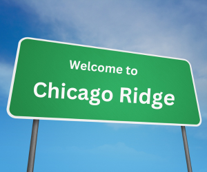 welcome to chicago ridge, il sign