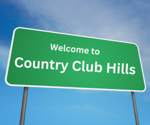 welcome to country club hills, il sign