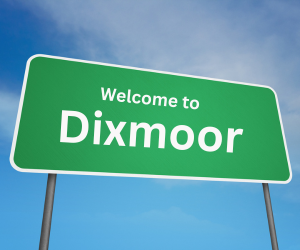 welcome to dixmoor, il sign