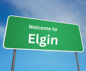 welcome to elgin, il sign