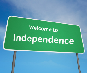 welcome to independence, mo sign