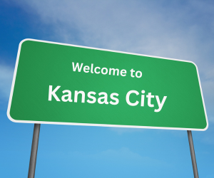 welcome to kansas city, mo sign