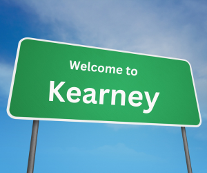 welcome to kearney, mo sign