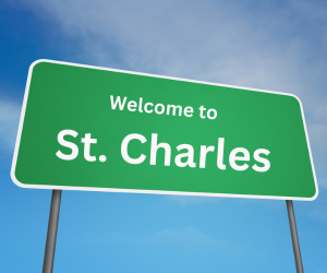 welcome to st. charles, mo sign