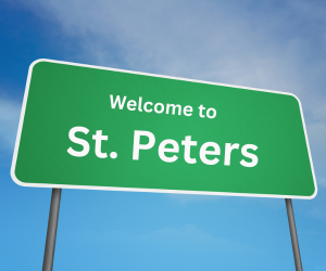 welcome to st. peters, mo sign