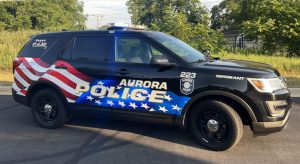 aurora, il police car