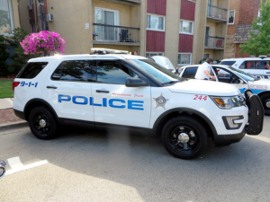 merrionette park, il police car