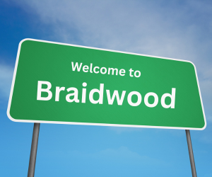 welcome to braidwood, il sign