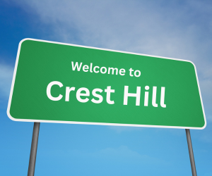 welcome to crest hill, il sign