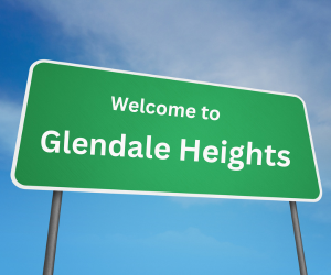 welcome to glendale heights, il sign