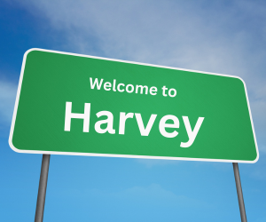 welcome to harvey, il sign