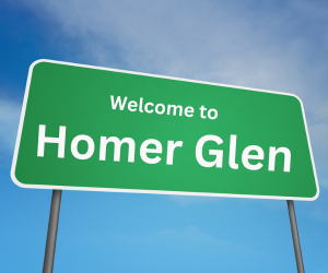 welcome to homer glen, il sign