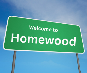 welcome to homewood, il sign