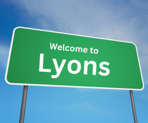 welcome to lyons, il sign