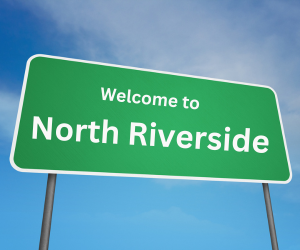 welcome to north riverside, il sign