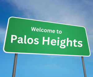 welcome to palos heights, il sign