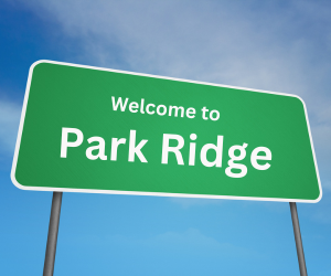 welcome to park ridge, il sign