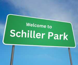 welcome to schiller park, il sign