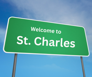 welcome to st. charles, il sign