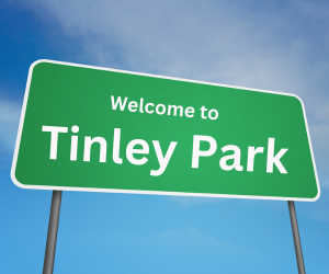 welcome to tinley park, il sign