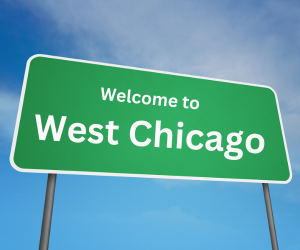 welcome to west chicago, il sign