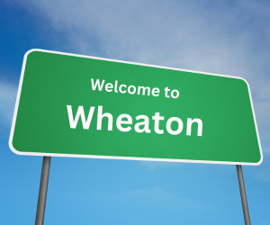 welcome to wheaton, il sign