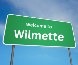 welcome to wilmette, il sign