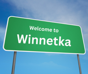 welcome to winnetka, il sign