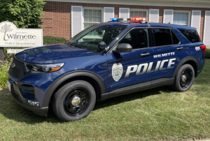 wilmette, il police car